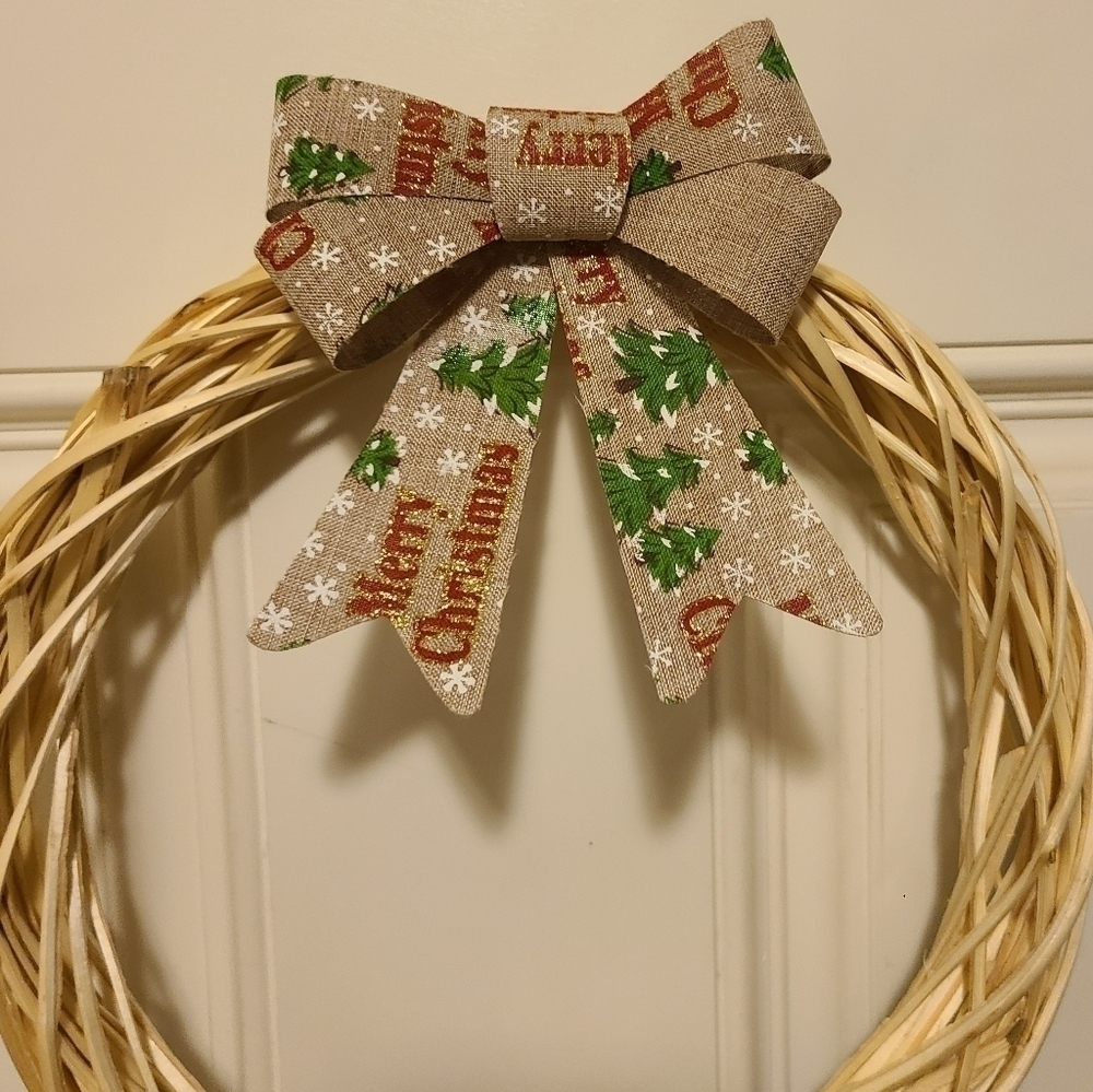 RUSTIC 12 Wood Christmas Wreath
